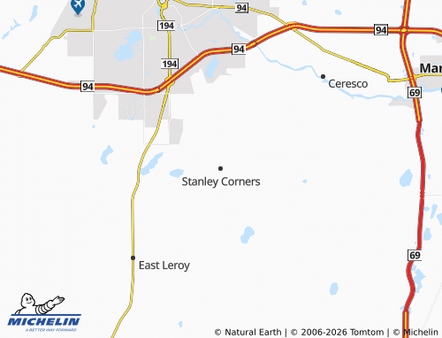 Carte MICHELIN Stanley Corners - ViaMichelin