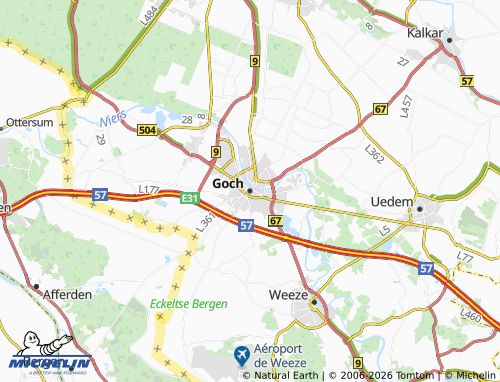MICHELIN Goch map - ViaMichelin