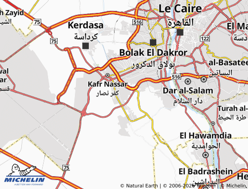 Carte MICHELIN Nazlat al-Batran - ViaMichelin