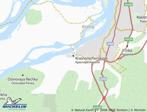 MICHELIN-Landkarte Krasnorechenskoye - ViaMichelin
