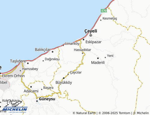 Mappa MICHELIN Musadağı - ViaMichelin