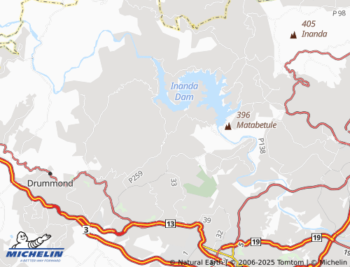 MICHELIN KwaNgcolosi map - ViaMichelin