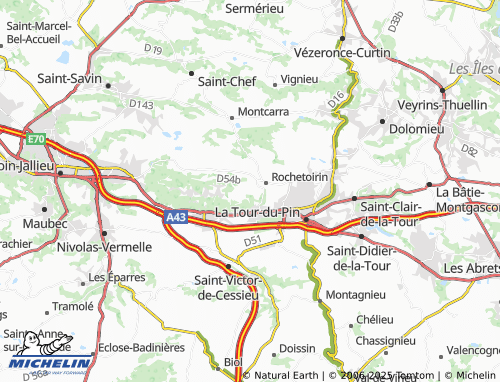 Carte MICHELIN Vernavant - ViaMichelin