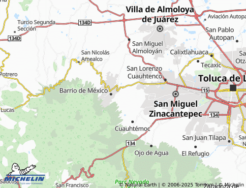 MICHELIN Loma de San Francisco map - ViaMichelin
