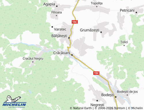 Mappa MICHELIN Crăcăoani - ViaMichelin