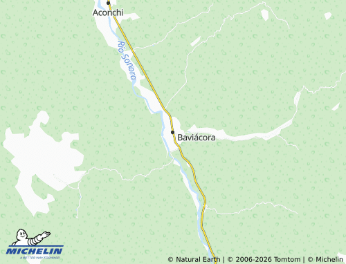 Mapa MICHELIN Baviácora - ViaMichelin