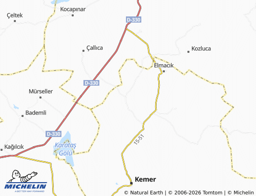 MICHELIN Pınarbaşı map - ViaMichelin
