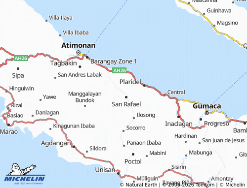 MICHELIN Ponon map - ViaMichelin