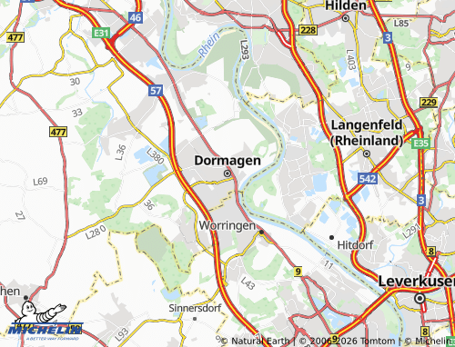 Mapa MICHELIN Dormagen - ViaMichelin