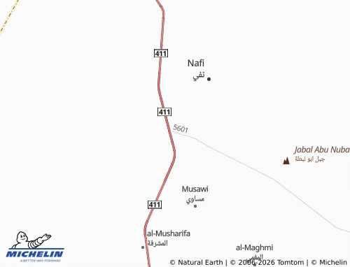 MICHELIN-Landkarte al-Shuhada' - ViaMichelin