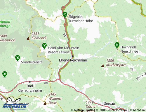 MICHELIN Ebene Reichenau map - ViaMichelin