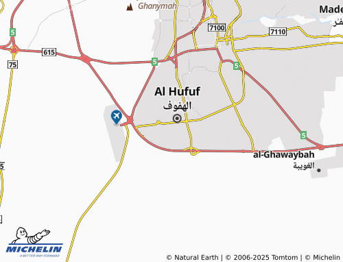 MICHELIN As Suqur Dist map - ViaMichelin