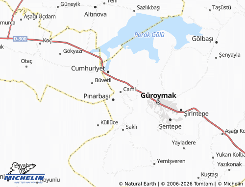 MICHELIN Yeşilyurt map - ViaMichelin
