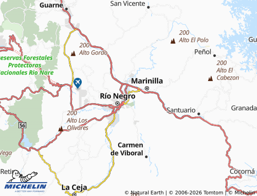 Mapa MICHELIN Cimarronas - ViaMichelin