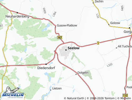 Kaart MICHELIN Seelow - ViaMichelin