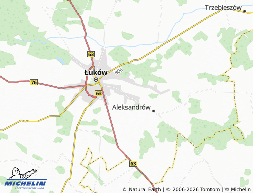 MICHELIN-Landkarte Łazy - ViaMichelin