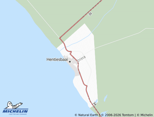 MICHELIN Hentiesbaai Outlying map - ViaMichelin