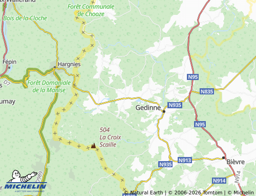 Kaart MICHELIN Rienne - ViaMichelin