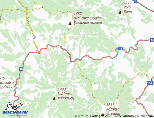 MICHELIN Eliseyna map - ViaMichelin