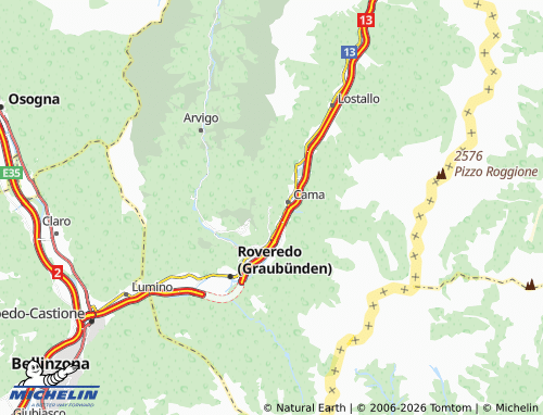 Mapa MICHELIN Verdabbio - ViaMichelin