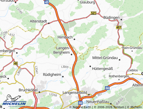 Mapa MICHELIN Langen-Bergheim - ViaMichelin
