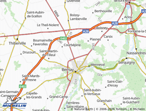 MICHELIN Les Loges map - ViaMichelin