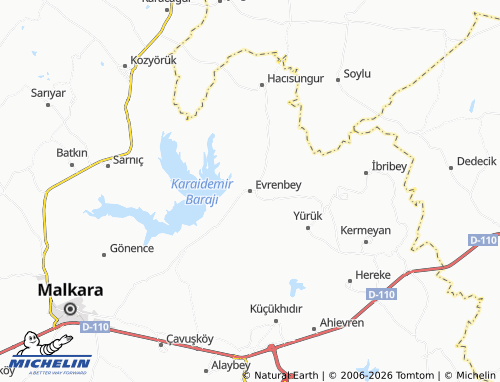 Mappa MICHELIN Evrenbey - ViaMichelin