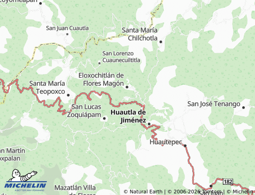 Mappa MICHELIN Santa Cruz Acatepec - ViaMichelin