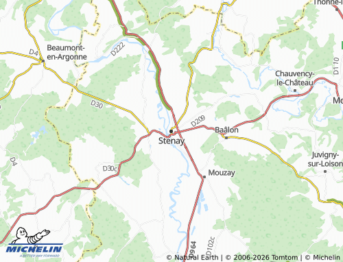 Carte MICHELIN Stenay - ViaMichelin