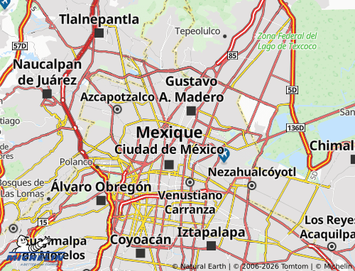 Mapa MICHELIN Valle Gómez, Cuauhtémoc - ViaMichelin