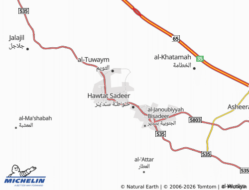 MICHELIN-Landkarte al-Yamamah - ViaMichelin
