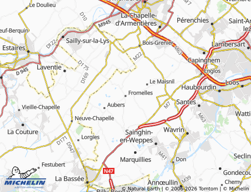 Mapa MICHELIN Fromelles - ViaMichelin