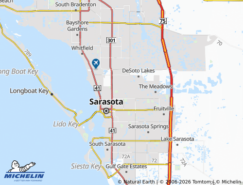 Carte MICHELIN North Sarasota - ViaMichelin