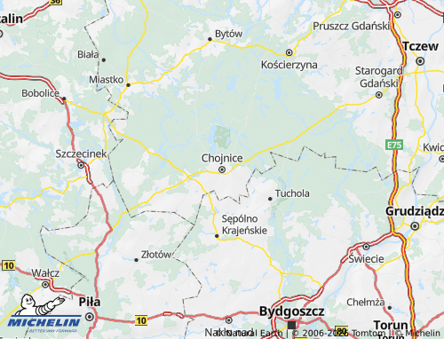 Carte MICHELIN Chojnicki - ViaMichelin