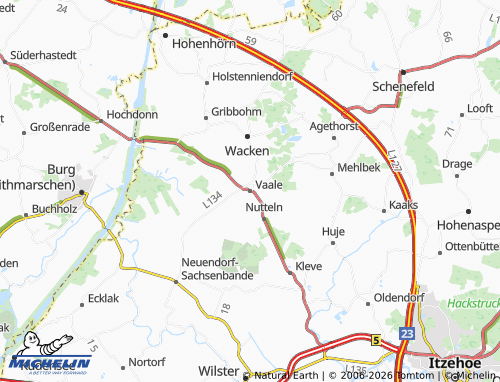 MICHELIN Vaale map - ViaMichelin