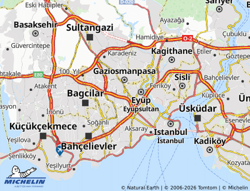 MICHELIN Bayrampasa map - ViaMichelin