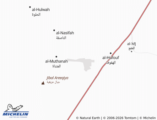 MICHELIN-Landkarte al-Ghareebiya - ViaMichelin