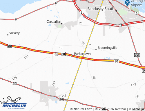 Mappa MICHELIN Parkertown - ViaMichelin