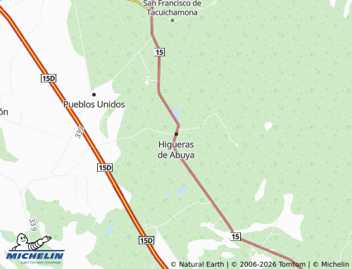 Mapa MICHELIN Higueras de Abuya - ViaMichelin