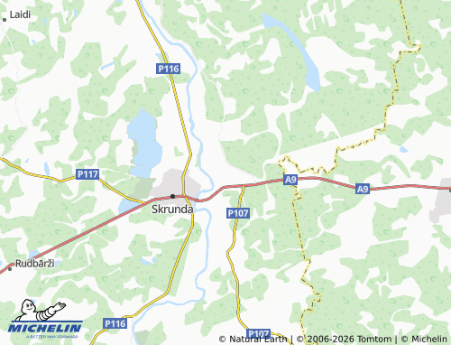 Mapa MICHELIN Kušaiņi - ViaMichelin