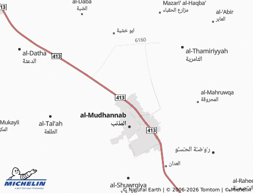 MICHELIN-Landkarte al-Hazm - ViaMichelin