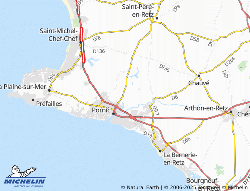 MICHELIN Les Raises map - ViaMichelin