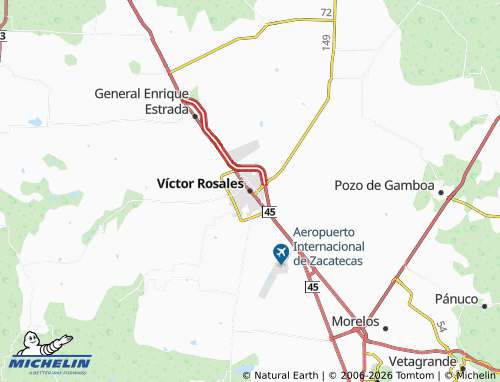 Mappa MICHELIN Víctor Rosales - ViaMichelin