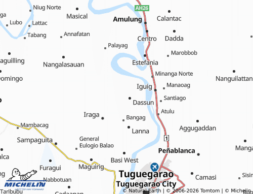 MICHELIN Bauan West map - ViaMichelin
