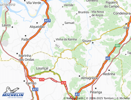 Carte MICHELIN Casal de Almeida - ViaMichelin