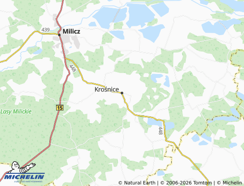 Mappa MICHELIN Krośnice - ViaMichelin
