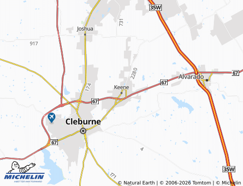Carte MICHELIN Keene - ViaMichelin