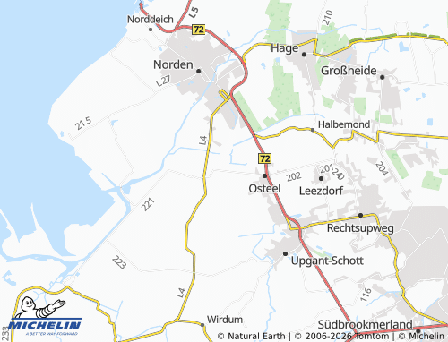 MICHELIN Osteeler Neuland map - ViaMichelin