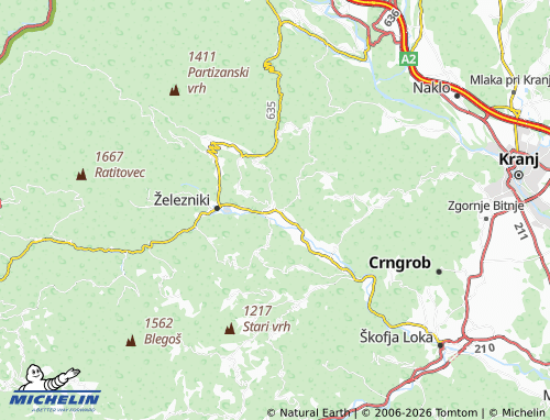 MICHELIN Selca map - ViaMichelin