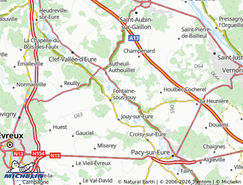 MICHELIN Chambray map - ViaMichelin